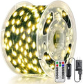 BrightChristmas Christmas Lights 600 LED 196 FT, Waterproof Outdoor String Lights with Remote and Timer, Christmas Tree Lights with 8 Modes Dimmable, Fairy Lights for Holiday Decor (Warm White)