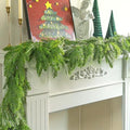 2 Pcs Christmas Norfolk Pine Garland, 6Ft Artificial Pines Greenery Garland