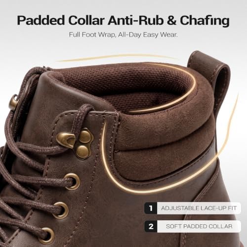 Vostey Men's Hiking Boots Waterproof Casual Chukka Boots for Men