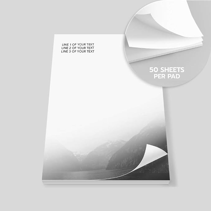 Faded Mountain Vertical - Post-it Notes - 6 Pads of 50 Sheets - Printed in the USA
