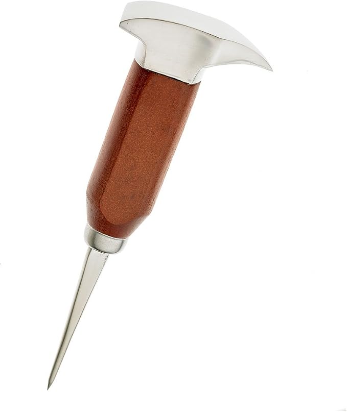 Barfly Anvil Ice Pick, Stainless/Wood