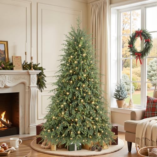 SHareconn 6ft Prelit Artificial Norfolk Pine Christmas Tree Color Lights