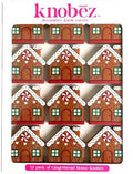 Knobēz 12pk Gingerbread House Decorative Knob Covers - Christmas Ornaments