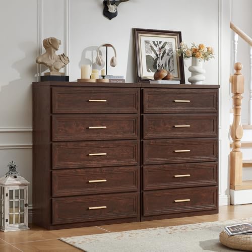 RWYHG Dresser Set for Bedroom with 5 Drawers 45" Tall