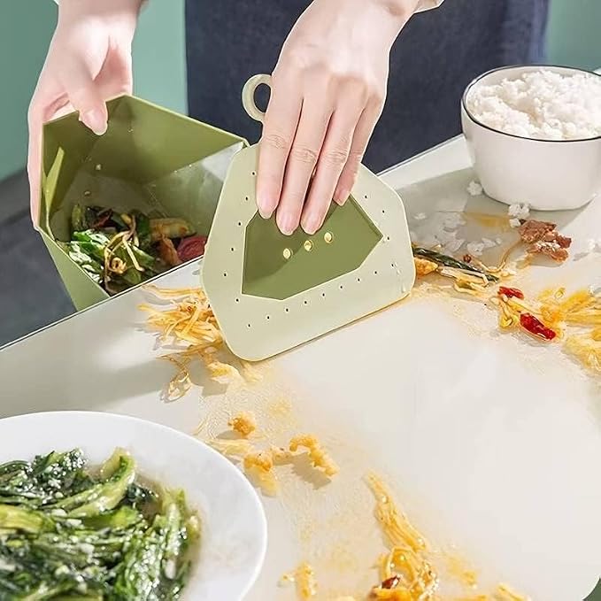 2-in-1 Garbage Cleaning Sweeper Scrubber with Dustpan, Desk Squeegee, Tabletop Desktop Brush, Wiper Broom Sweep, Dust Pan, Car Keyboard Household