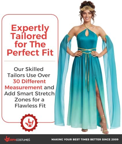 Morph Greek Goddess Costume Women, Toga Dress, Halloween Costume For Women