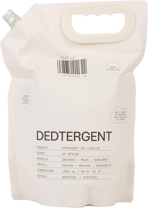DedCool Liquid Laundry Detergent in 05 Spring | Luxurious Scent | Stain-Removing Formula | Infused with Natural Essential Oils | Non-Toxic | Up to 120 Washes | 64 fl oz