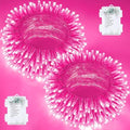 2 Pack 200 LED Battery Operated String Lights, Twinkle Fairy Lights Pink