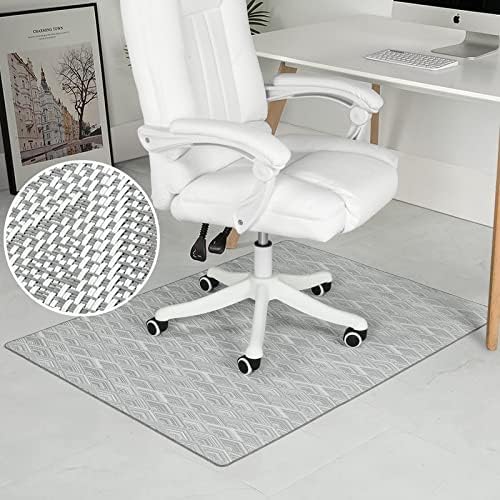 Chair Mat for Hardwood & Tile Floor, 47" x 52" Heavy Duty Office Chair Mat for Rolling Chairs Easy Glide, Anti Slip, Non-Curve, Floor Protector for Home Office