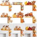 Qunclay 6 Pcs Fall Door Corner Decorations Fall Door Topper