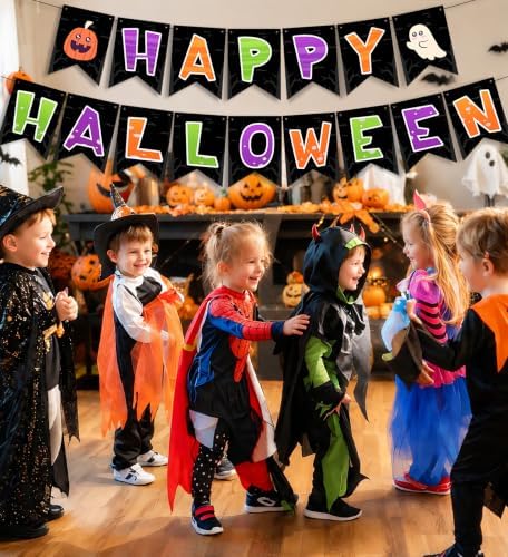 Halloween Decorations, Happy Halloween Banner, Party Favors Supplies