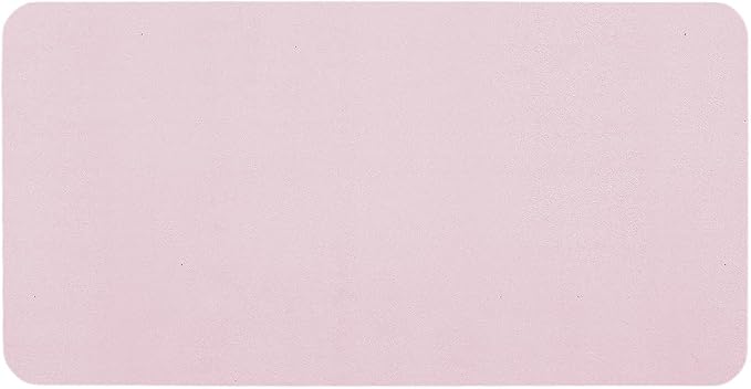 TYUU Pink Bath Mat, Bathroom Rugs Non Slip Washable Thin Absorbent Quick Dry Bath Mat Fits Under Door Bathroom Floor Mat Perfect for Bath, Shower, or Sink 24"x48" Pink