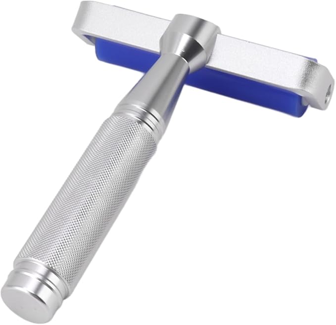 Silicone Manual Lint Remover Roller with Ergonomic Metal Handle Reusable Static Tool for Clothes Pet Hair 12 Inch