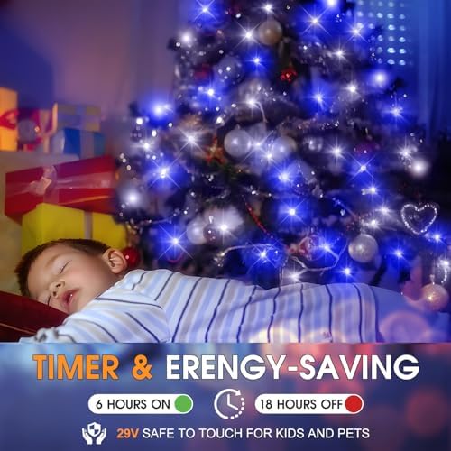KNONEW 600ft 1500 LED Christmas Lights Outdoor String Light for Tree Decor