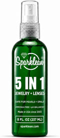SPARKLEAN Jewelry Cleaner Spray 8oz · Everyday Home + Ultrasonic-Compatible · Safe on Gold, Silver, Diamond, Pearl · Anti-Fog Eyeglass + Lens Spray · Ammonia-Free pH-Balanced · Made in USA Since 2003