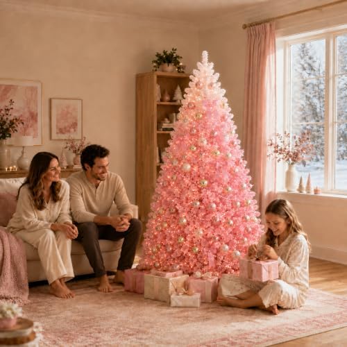 6ft Pre-Lit Artificial Christmas Tree, 210 Lights, 750 Tips