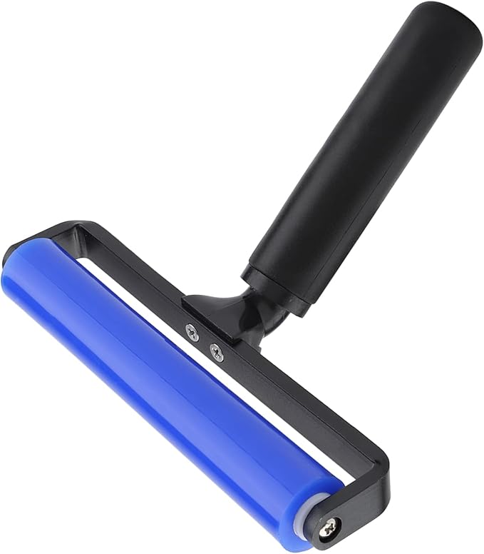 Dust Removal Roller, High Tack Silicone Sticky Roller Reusable Lint Remover, Manual Pet Hair and Dust Particles Cleaning Tool for Home Office Bedroom Furniture