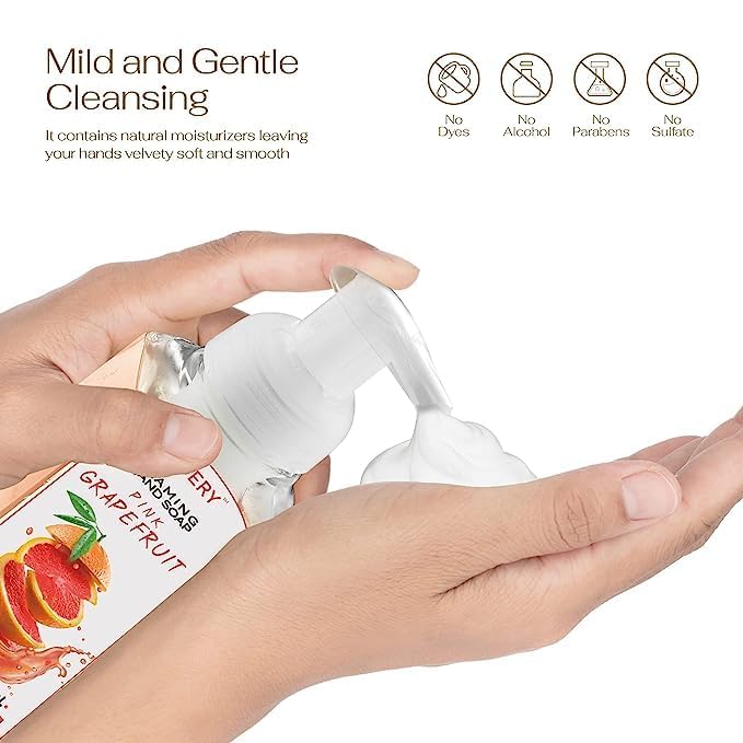 Foaming Hand Soap 20 Pack - Hand Soap with Aloe Vera and Essential Oils - Alcohol-Free Hand Wash in Citrus Blend, Lemon, Orange, Lime, Grapefruit, Black Cherry Fragrances & More, Scented Hand Wash