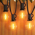 GPATIO Outdoor String Lights - 30FT Waterproof Patio Lights with 15+1 Dimmable Globe Bulbs 2700k Shatterproof for Backyard Gazebo Porch Garden