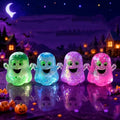 2026 Halloween Ghost Bao Glitter-Squishy Stress Balls Ghost Squishy Large Fidget Toy, Cute Ghost ebound Squeeze(Set of 5)