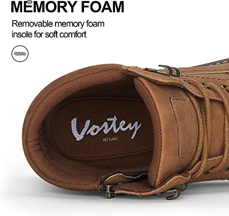 Vostey Men's Hiking Boots Waterproof Casual Chukka Boots for Men