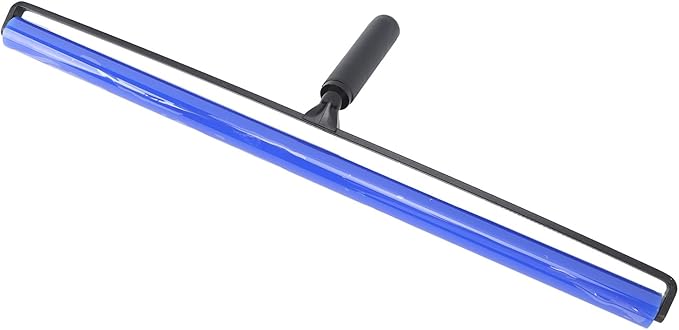 GOWENIC Static Dust Removal Roller, Sticky Blue Silicone Soft Cleaner Roller with Black Handle for Lint Pet Hair Lint Reusable Carpet Fabric (20 Inch)