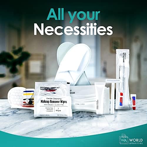 World Amenities Shave Kit (Clear Frosted Sachet) - Hotel Amenities - Includes Twin Blade Razor and Moisturizing Shave Cream