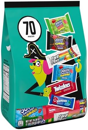 Hershey's Assorted Fruit Flavored Halloween Candy Bulk Pack, 24.39 oz