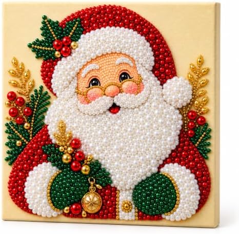 Diamond and Pearl Art Kits for Adults, Christmas Decorations, Framed Decor