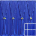 8 Panels Royal Blue Backdrop Curtain for Wedding Parties Wrinkle Free Blue Photo Curtains Backdrop Drapes Fabric Decoration for Birthday Party Baby Shower 40ft(W) x 10ft(H)