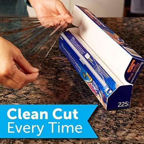 Reynolds Kitchens Quick Cut Plastic Wrap, 225 Square Feet (Pack of 8)