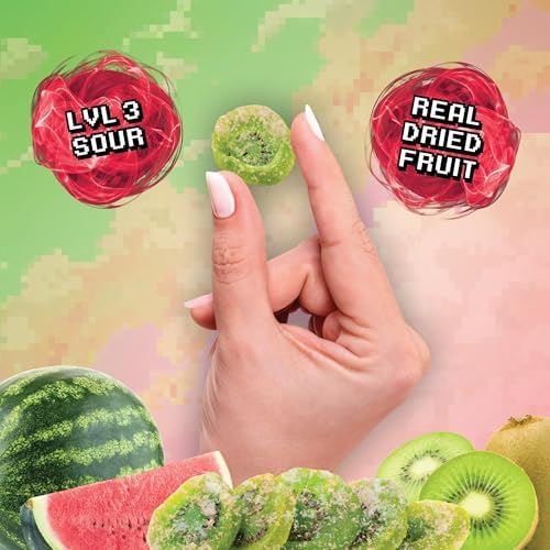 Final Boss Sour Fruit Candy, Watermelon Kiwi, Level 3, 1 Pack