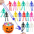 Halloween Goodie Bag Boo Basket Stuffers 36 PCS,Mini Stretchy Skeleton Toys