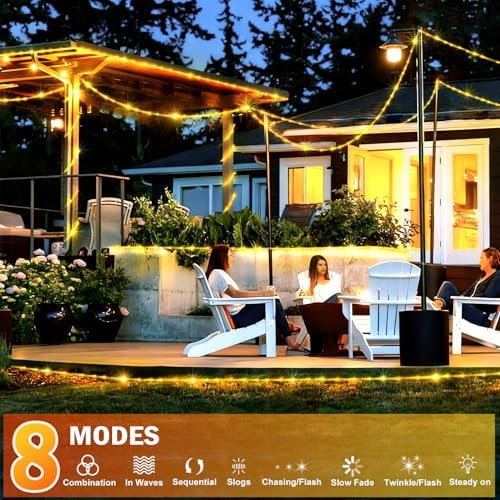 KNONEW 1000 LED Rope Lights Outdoor 170FT Rope Light for Outside Waterproof