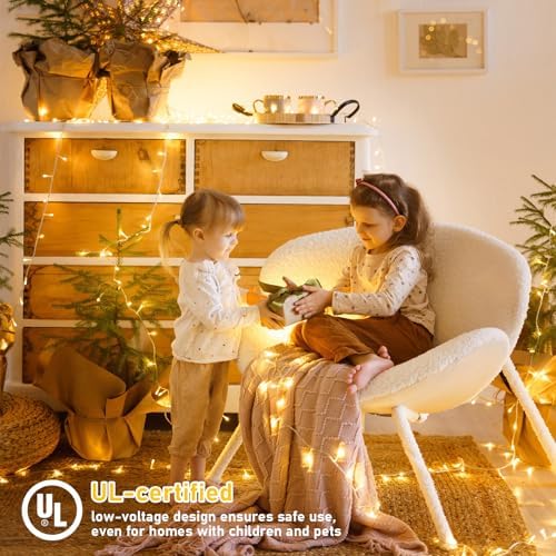 JMEXSUSS 150 LED String Lights for Bedroom, Classroom Lights Plug in