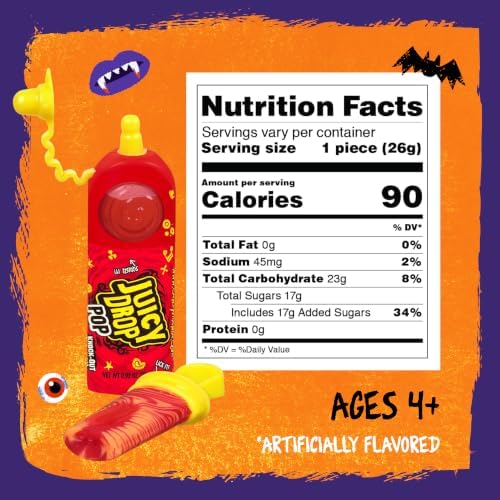 Juicy Drop Sweet & Sour Lollipop Variety Party Pack - 21 Count Sweet Lollipop Suckers & Sour Gel in Assorted Fruity Flavors - Fun Candy For Birthdays And Parties - Candy Variety