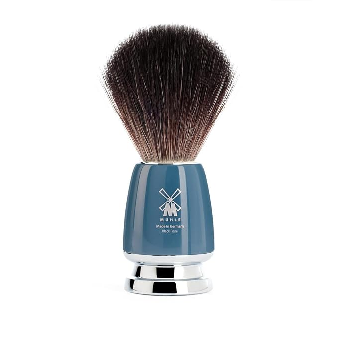 MÜHLE RYTMO 4-Piece Black Fiber 5-Blade Razor Modern Luxury Wet Shaving Set - Perfect for Every Day Use, Barbershop Quality Close Smooth Shave