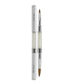 Mia Secret PREMIER NAIL BRUSHES 100% Kolinsky Hair MADE IN USA Prenium Nail Art Brushes (Silver, 8 OR / -4 OR)