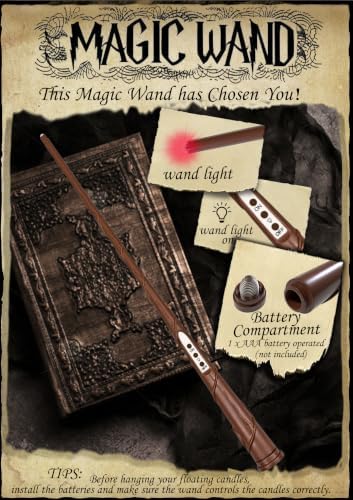 Halloween Decoration Floating Candle with Wand Magic LED Flickering-20PCs
