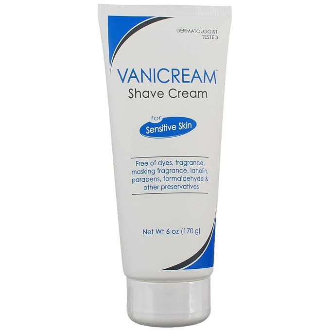 Vanicream Shave Cream for Sensitive Skin, 6oz, 5-Pack