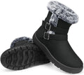 TEMOFON Women Snow Boots Waterproof: Fur Lined Warm Winter Ankle Booties