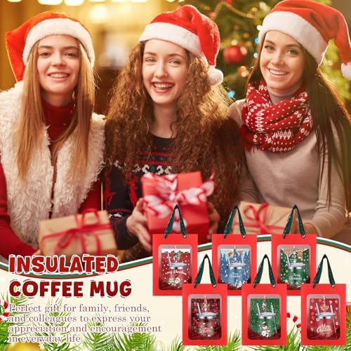 Patelai 30 Pcs 2026 Christmas Tumbler Gift Set for Employees