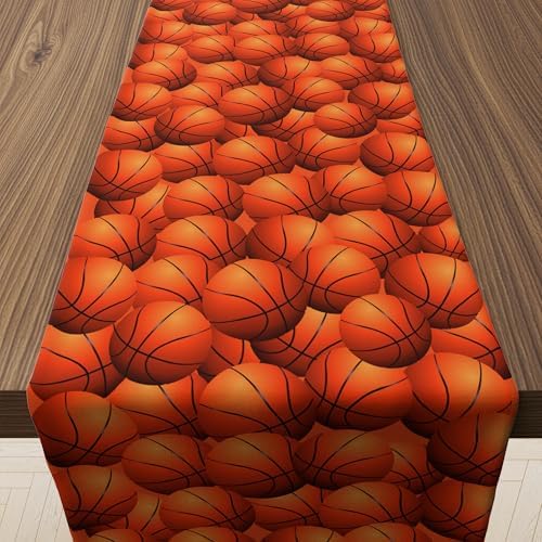 Basketball Party Decorations - Basketball Table Runner