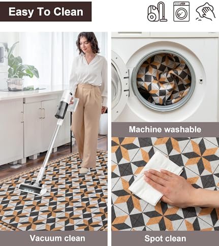 chakme Office Chair Mat for Hardwood Floor, 60"x45" Easy Glide Computer Desk Mat Protector for Rolling Chair Under Desk Rug Nonslip Backing, Machine Wash, (Plaid)