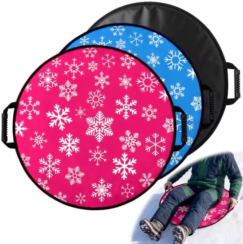 26" Foldable Snow Sleds with Handles for Adult