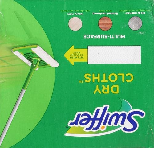 Swiffer Sweeper Dry Sweeping Pad,Multi Surface Refills for Dusters Floor Mop,with Febreze Lavender,32 Count (Pack of 4)