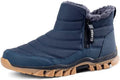 Jakcuz Mens Snow Boots Water-resistant Fur Lined
