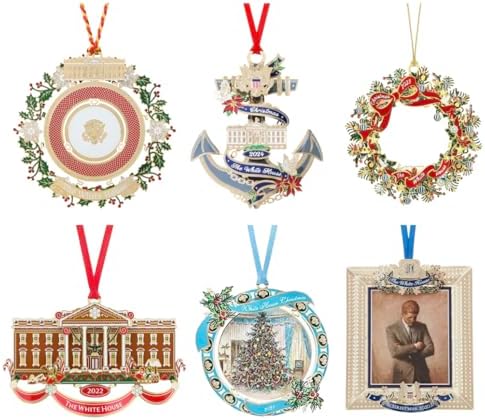 White House Christmas Ornament Bundle, 2020 to 2025 Set