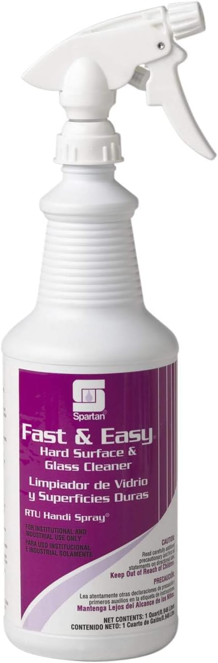 SPARTAN Fast & Easy Ready-to-Use Handi Spray All Purpose Cleaner 32oz Bottle Case of 12