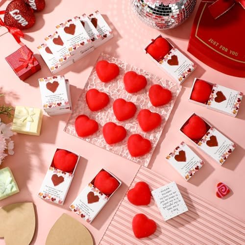 24 Sets You are Loved Gifts Pocket Hug Hearts with Boxes